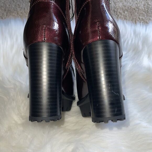 Guess GBG Los Angeles Fashion Heels Burgundy Boots. NWT - Picture 8 of 8